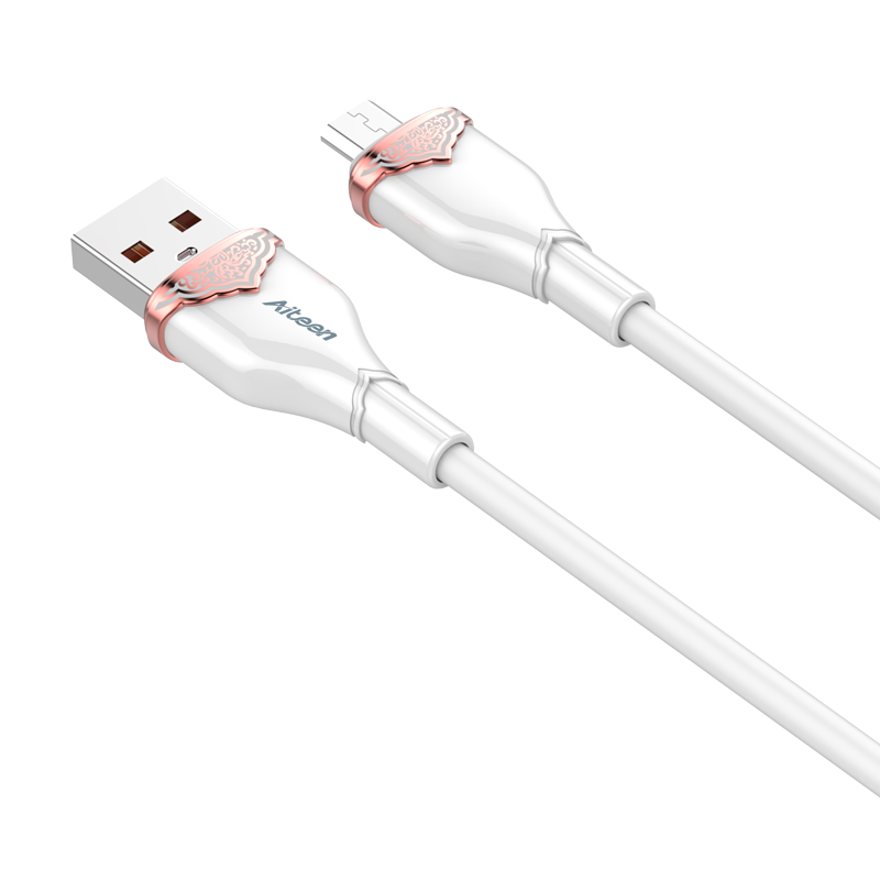 A18-MW Micro Data Cable 1mm 30W Fast Charging White Color